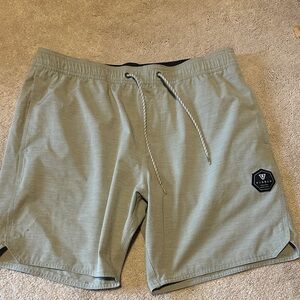 VISSLA Olive Athletic Shorts